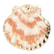 Anh&auml;nger Muschel Special Scallop Dark pink-gold