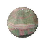 Anh&auml;nger Muschel Special Round Dark grey-white