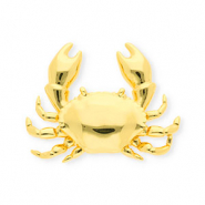 Eco-brass&reg; nachhaltiges Messing Anh&auml;nger Crab Gold
