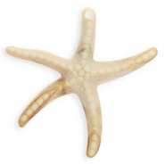 Anh&auml;nger Acryl Starfish Beige-brown