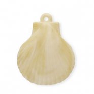 Anh&auml;nger Acryl Shell Beige-brown-white