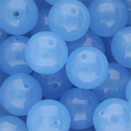 18 mm DQ&reg; Perlen aus Acryl shiny Blue