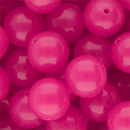 18 mm DQ&reg; Perlen aus Acryl shiny Magenta pink