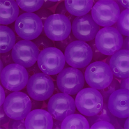 12 mm DQ&reg; Perlen aus Acryl shiny Purple