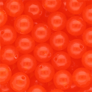 12 mm DQ&reg; Perlen aus Acryl shiny Vermillion red