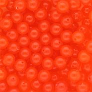 10 mm DQ&reg; Perlen aus Acryl shiny Vermillion red