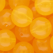 20 mm DQ&reg; Perlen aus Acryl shiny Warm yellow