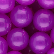 20 mm DQ&reg; Perlen aus Acryl shiny Purple