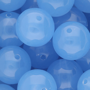 20 mm DQ&reg; Perlen aus Acryl shiny Blue