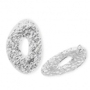 Anh&auml;nger aus Stainless Steel - Rostfreiem Stahl Oval Silver
