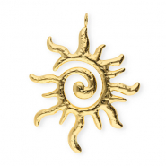 Anh&auml;nger aus Stainless Steel - Rostfreiem Stahl Spiral Sun Gold