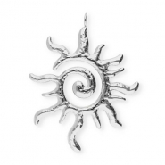 Anh&auml;nger aus Stainless Steel - Rostfreiem Stahl Spiral Sun Silver