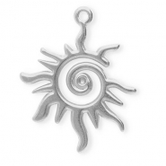 Anh&auml;nger aus Stainless Steel - Rostfreiem Stahl Spiral Sun Silver