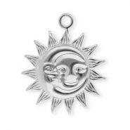 Anh&auml;nger aus Stainless Steel - Rostfreiem Stahl Sun & Moon Silver