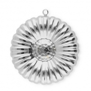 Anh&auml;nger aus Stainless Steel - Rostfreiem Stahl Flower Silver