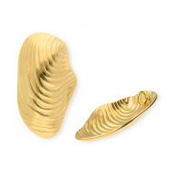 Anh&auml;nger aus Stainless Steel - Rostfreiem Stahl Shell Gold
