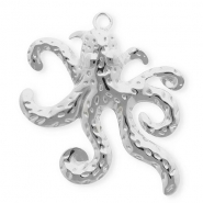 Anh&auml;nger aus Stainless Steel - Rostfreiem Stahl Octopus Silver