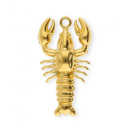 Anh&auml;nger aus Stainless Steel - Rostfreiem Stahl Lobster Gold