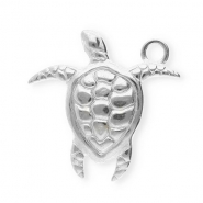 Anh&auml;nger aus Stainless Steel - Rostfreiem Stahl Turtle Silver