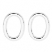 BY31® Stainless Steel - Rostfrei Stahl Ohrringe / Ohrstecker Oval Silver