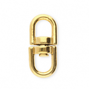 Zubeh&ouml;r aus Stainless Steel - Rostfreiem Stahl Schl&uuml;ssel Anh&auml;nger Oval Gold