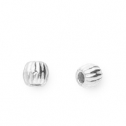 Perlen aus Stainless Steel - Rostfreiem Stahl 3 mm Silver