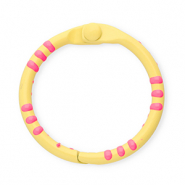 Farbiges Zubeh&ouml;r F&uuml;r Schl&uuml;ssel Anh&auml;nger Ring Yellow-dark pink