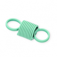 Farbiges Zubeh&ouml;r Schmuckverbinder Stahlfeder Mint green