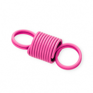 Farbiges Zubeh&ouml;r Schmuckverbinder Stahlfeder Dark pink