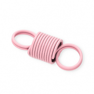Farbiges Zubeh&ouml;r Schmuckverbinder Stahlfeder Light pink
