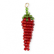 BY31&reg; Anh&auml;nger aus Glasperlen Chili Pepper Dark red-green