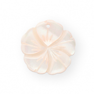 Anh&auml;nger Muschel Flower Peach pink