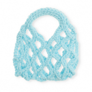 Handgeh&auml;kelte T&auml;schchen Light blue