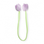 Statement-Anh&auml;nger Tulip shiny Light green-lilac
