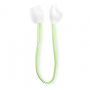 Statement-Anh&auml;nger Tulip shiny Light green- white