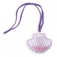 Statement-Anh&auml;nger Shell Lilac holographic-purple