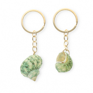 Schl&uuml;sselanh&auml;nger Shell Multicolour green-gold