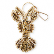 Schl&uuml;sselanh&auml;nger Lobster Gold-antique gold-bronze