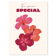 BY31&reg; Karten f&uuml;r Schmuck "For someone special" Off white-bordeaux red-coral red-pink