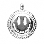 BY31® Anhänger aus Stainless Steel - Rostfreiem Stahl Smiley Silver