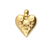 BY31® Anhänger aus Stainless Steel - Rostfreiem Stahl Heart Gold