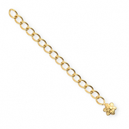 BY31® Zubehör aus Stainless Steel - Rostfreiem Stahl Verlängerungsketten Set Flower Gold
