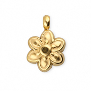 BY31® Anhänger aus Stainless Steel - Rostfreiem Stahl Flower Gold