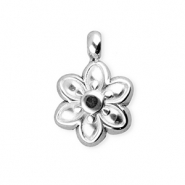 BY31® Anhänger aus Stainless Steel - Rostfreiem Stahl Flower Silver