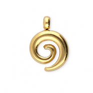BY31® Anhänger aus Stainless Steel - Rostfreiem Stahl Spiral Gold