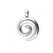 BY31® Anhänger aus Stainless Steel - Rostfreiem Stahl Spiral Silver