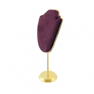 Schmuck Display B&uuml;ste f&uuml;r Ketten Dark purple-gold