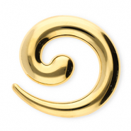 Statement Broschen aus Stainless Steel - Rostfreiem Stahl Spiral Gold