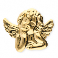 Statement Broschen aus Stainless Steel - Rostfreiem Stahl Angel Gold