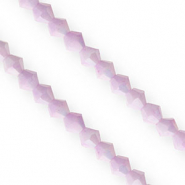 Facetten Top Glas Perlen Bicone 6&nbsp;mm Lilac-AB coating